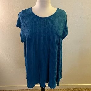 Time and Tru Blue Sleeveless Blouse